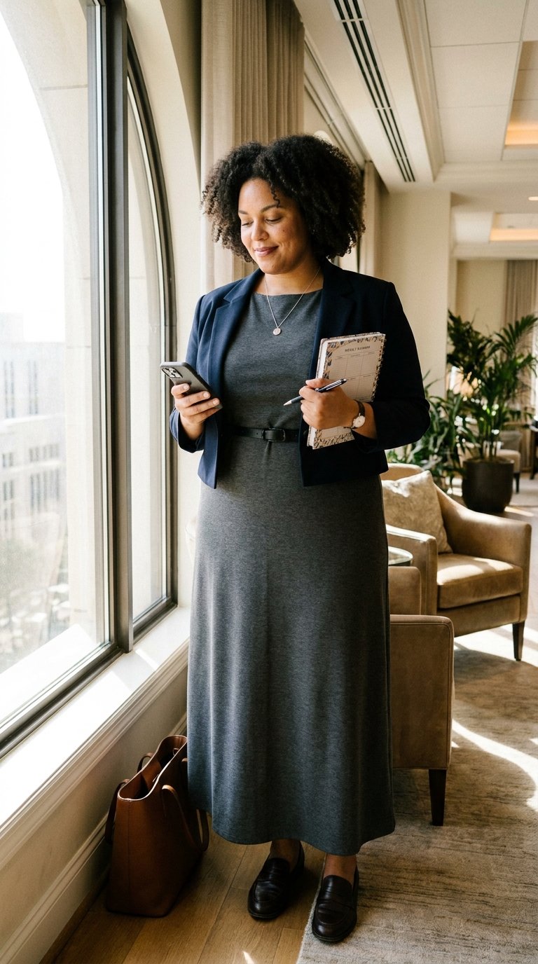 12 Plus Size Professional Maxi Dresses That Look Office Ready